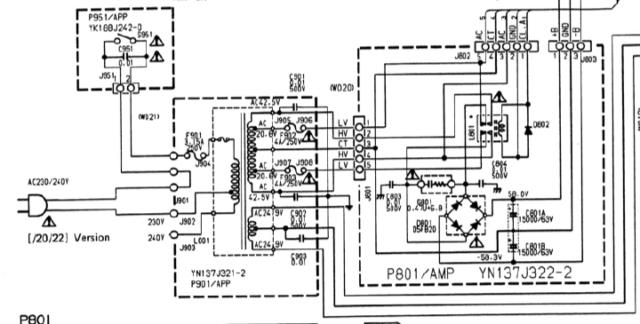 Marantz PM80 Mk2 Power Schematic